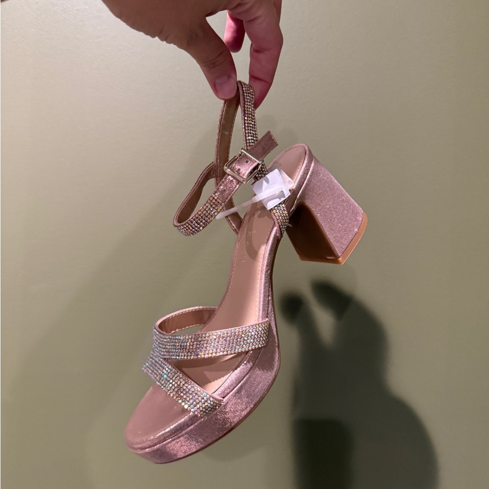 Celebrate Rhinestone Platform Dress Sandals